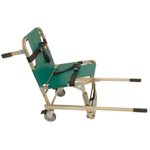 Patienten-Transportstuhl / für den Innenraum - JSA-800-EHW - Junkin Safety Appliance Company - für Außenbereich / mit Treppensteighilfe / auf Rollen