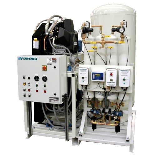 Medizinisches Luft-Kompressionssystem - MTD0103	 - Powerex - Kolben / stationär / 2 Arbeitsplätze
