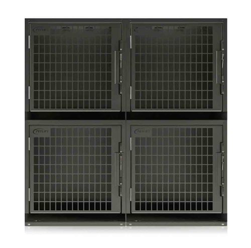 Tierkäfig für Hunde - Laci - Petlift - 4 Abteile / Edelstahl