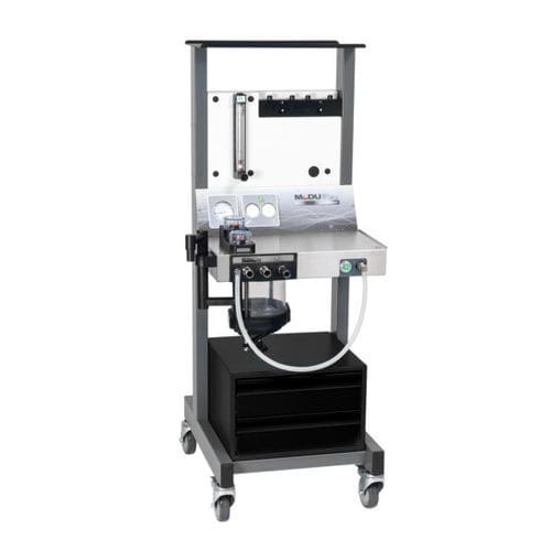 Anästhesiearbeitsplatz für Veterinärmedizin / für Kleintiere - Moduflex™ Optimax - Dispomed - auf Wagen