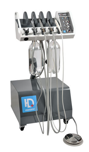 Mobiles Helferinnenelement für Dentaleinheit - HIGHDENT TRIO - Dispomed - für Veterinärmedizin