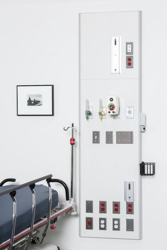 Wandmontierte Versorgungseinheit - FLATWALL 4500 - Modular Services Company - vertikal / für die Intensivstation