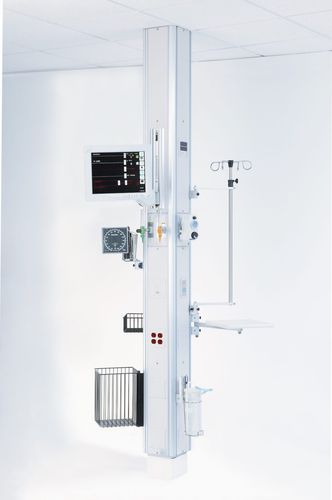 Verteilersäule - Modular Services Company - deckenmontiert / für Intensivpflege / mit Gondel