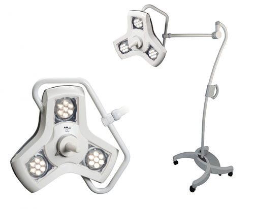 Lampen-Leuchte - AIM  - Modular Services Company - medizinisch / LED / auf Rollen