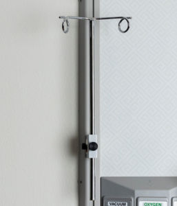 Wandmontierter Infusionsständer - 516-201 series - Modular Services Company - 2 Haken