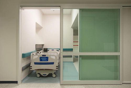 Schiebetür - Profiler®-ICU - Horton Doors - Schutz / für Krankenhaus / für Intensivpflege
