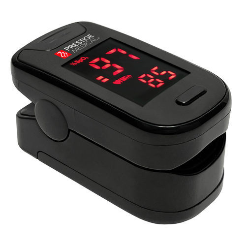 Kompaktes Pulsoximeter - 452 - Prestige Medical - medizinisch / schwarz / weiß