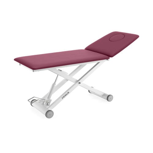 Elektrische Massageliege - Nexus E-S2 - Meden-Inmed - auf Rollen / mit höhenverstellbarer Rückenlehne / zweiteilig