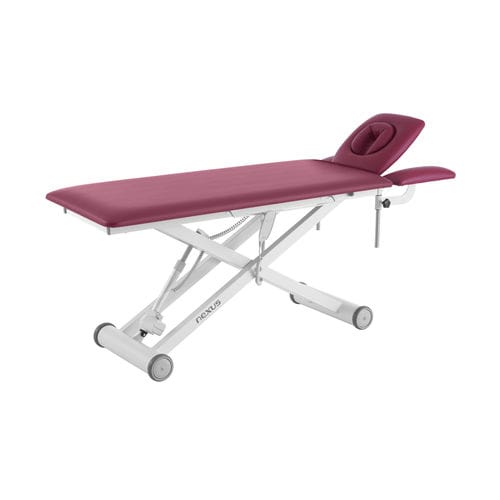 Elektrische Massageliege - Nexus S4  - Meden-Inmed - auf Rollen / mit Armstütze / mit höhenverstellbarer Rückenlehne