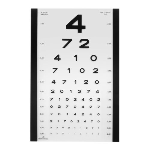 Sehprobentafel mit Hintergrundbeleuchtung - OKO  - Meden-Inmed