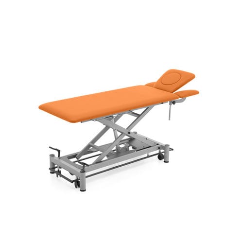 Hydraulische Massageliege - Safari Puma S4 - Meden-Inmed - auf Rollen / mit Armstütze / mit höhenverstellbarer Rückenlehne