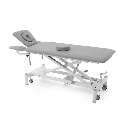Hydraulische Massageliege - SAFARI PUMA S4 - Meden-Inmed - auf Rollen / mit Armstütze / mit höhenverstellbarer Rückenlehne