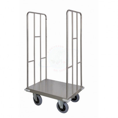 Wagen für Kliniken - ARTOSF002/2 - Carmeccanica S.r.l. - Mehrzweck / für Transport / Edelstahl