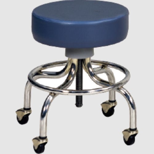 Hocker für Gesundheitseinrichtungen - J0809SB  - Jorgensen Laboratories - höhenverstellbar / auf Rollen / blau