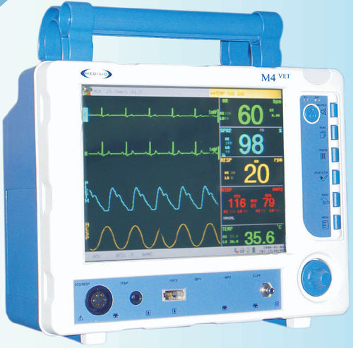 Tragbarer Multiparameter-Monitor - M4VET - Mediaid Inc. - EKG / TEMP / RESP