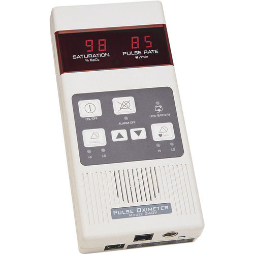 Handgerät-Pulsoximeter - 340V - Mediaid Inc. - für Veterinärmedizin / batteriebetrieben / mit separatem Sensor