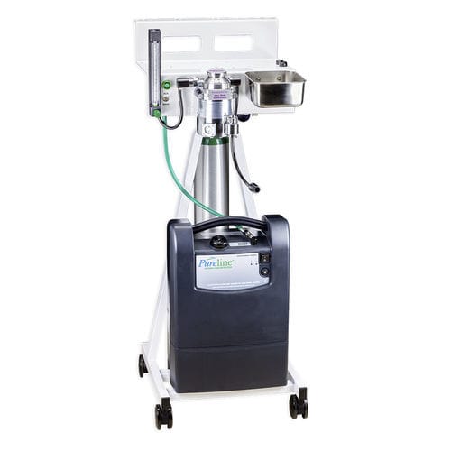 Anästhesiearbeitsplatz für Veterinärmedizin / Rollenstativ - Pureline® M6100 - Supera Anesthesia Innovations