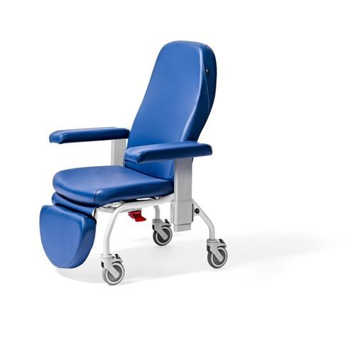 Neigbarer Ruhesessel - PS024 - Mis Medical - manuell / mit Fußstütze / auf Rollen