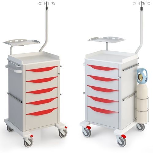 Medizinischer Wagen - CF303 - Mis Medical - für Kliniken / Notfall / für Defibrillator