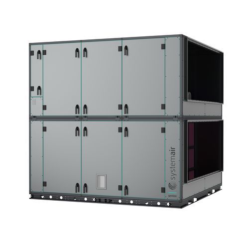 Luftaufbereitungsanlage für Krankenhaus - Geniox - Systemair HSK - modular / Dach / Hygiene