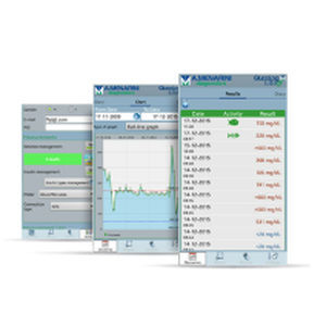 Medizinische iOS-Applikation - GlucoLog Mobile  - Menarini Diagnostics - für Patientendatenverwaltung