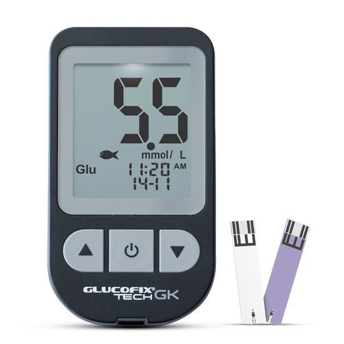 GOD-Blutzuckermessgerät - GLUCOFIX TECH GK - Menarini Diagnostics - mit Glucoseoxydase / elektrochemisch / Ketonämie