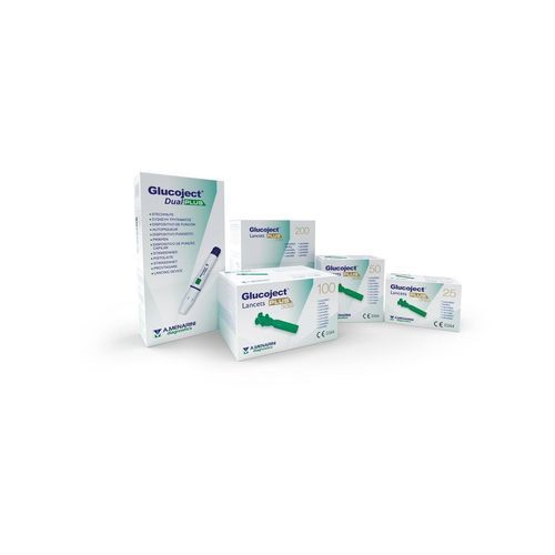Sterile Lanzette - Glucoject Lancets PLUS - Menarini Diagnostics - Sicherheit / Edelstahl / Blut