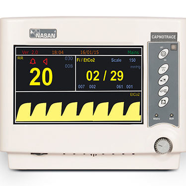 Tragbarer Multiparameter-Monitor - Capnotrace - Nasan Medical Electronics - Atemfrequenz / Kapnographie / für Intensivpflege