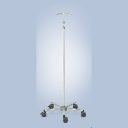 Infusionsständer auf Rollen - AI2120 - Lojer - 4 Haken / Edelstahl / Aluminium