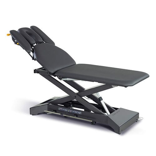 Elektrische Massageliege - Kinos X - Lojer - mit höhenverstellbarer Rückenlehne / mit Kopfstütze / mit Armstütze