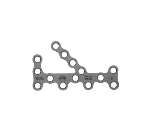 Kompressionsplatte für Calcaneum - A598 series - Aysam Orthopaedics - mit Verriegelung / Metall