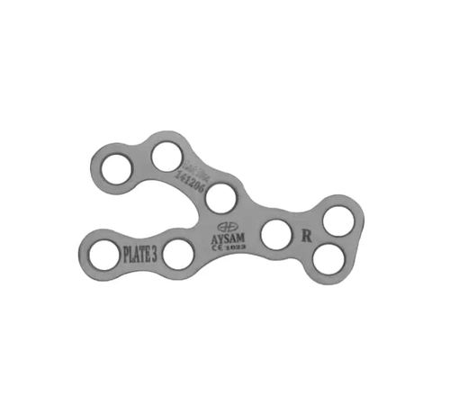 Kompressionsplatte für Calcaneum - A597 series - Aysam Orthopaedics - mit Verriegelung / Metall