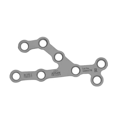 Kompressionsplatte für Calcaneum - A596 series - Aysam Orthopaedics - mit Verriegelung / Metall