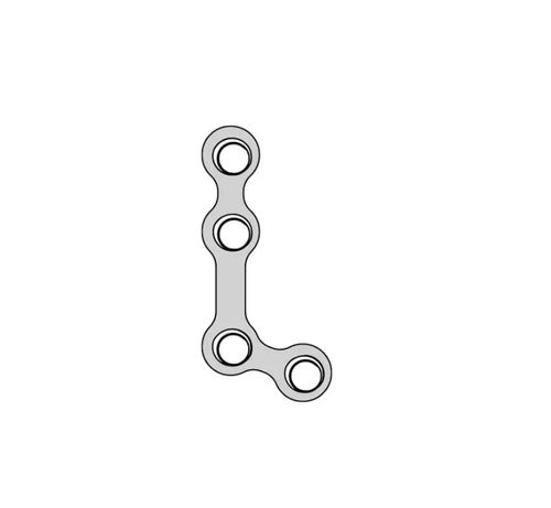 Kompressionsplatte für Unterkiefer - A110 03 series - Aysam Orthopaedics - mit Verriegelung / Metall