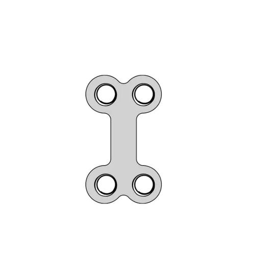 Kompressionsplatte für Unterkiefer - A110 03 35 series - Aysam Orthopaedics - mit Verriegelung / Metall