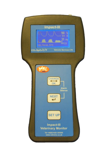 Tragbarer Patientenmonitor - IMPACT III - Vetronic Services - SpO2 / Temperatur / etCO2