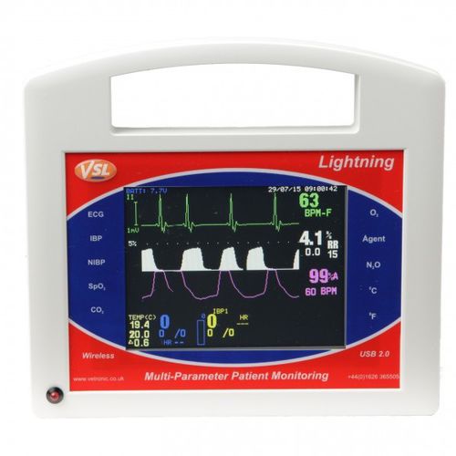 Multiparameter-Monitor / für Veterinärmedizin - Lightning  - Vetronic Services - tragbar / EKG / Temperatur