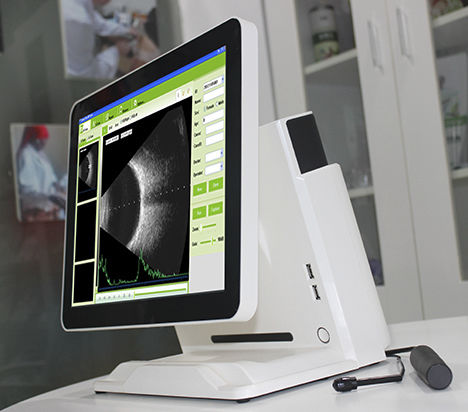 Ultraschallgerät / mit Konsole, Tischmodell - SAB-500 - Sonostar Technologies - für ophthalmische Ultraschalluntersuchungen / Schwarz-Weiß
