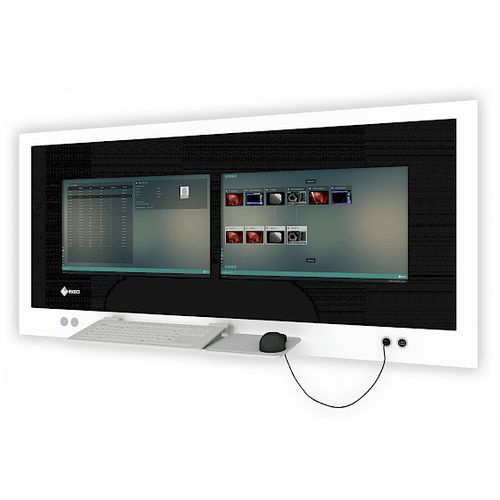 Computer-Arbeitsplatz / für Chirurgie - CuratOR® SP2-24-24 - EIZO GmbH - wandmontiert / modular / wasserdicht