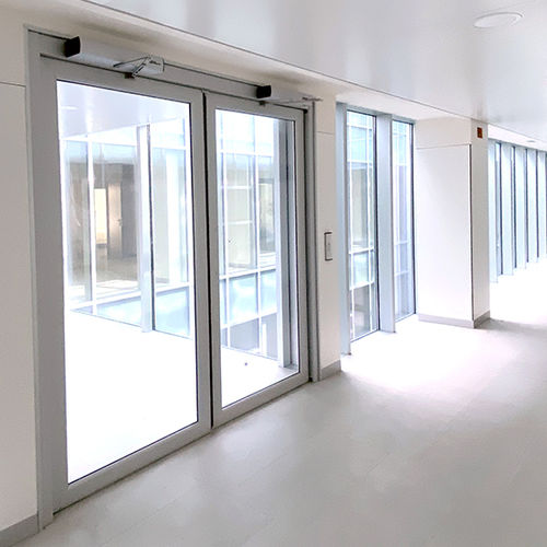 Schutztür - BS-900 - Grupsa - für OP-Bereich / für Intensivpflege / Schiebe