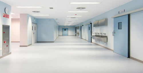 Schutztür - HS-201 - Grupsa - für Krankenhaus / für OP-Bereich / Schiebe