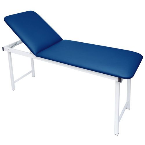 Manuelle Untersuchungsliege - AMC 1000 - Athlegen - zweiteilig / blau / grau