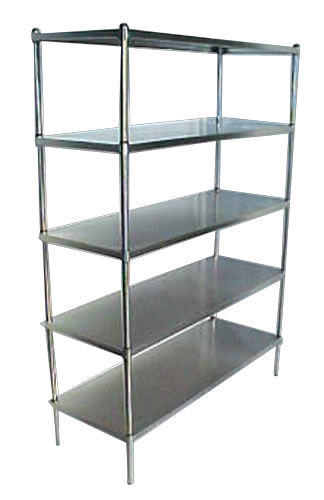 Regal / 4 Regalbretter - Baygen Laboratuar  - Edelstahl