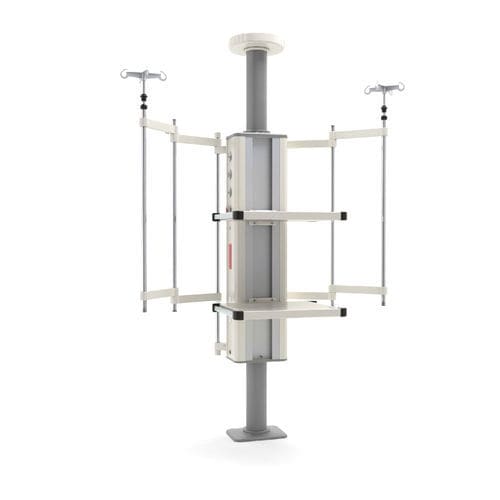 Deckenmontierter Verteilersäule - VEGAcare - Sostel - für Intensivpflege / mit Einfacharm / mit Säule