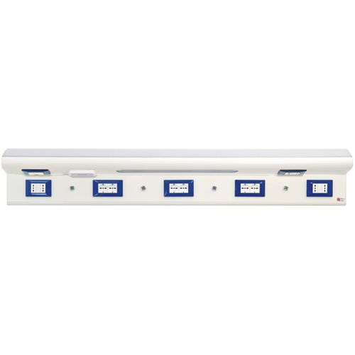Wandmontierte Versorgungseinheit - Main - Sostel - horizontal / Patientenzimmer / mit Licht