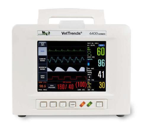 Tragbarer Multiparameter-Monitor - Vet Trends® 6400  - SystemVET - EKG / für Anästhesie / für Veterinärmedizin