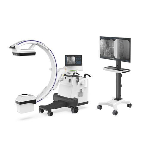 Mobiler C-Bogen - EXTRON 3 - DRTECH - mit Flachbildsensor / mit Videosäule / mit integriertem Bildschirm