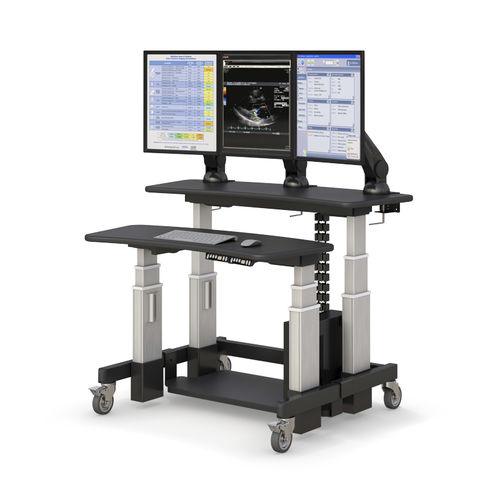 Medizinisch Computer-Arbeitsplatz - DT4836 - AFC Industries - für medizinische Bildgebung / höhenverstellbar / mobil