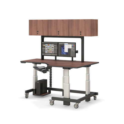 Medizinisch Computer-Arbeitsplatz - STC72483030_T_FC_C - AFC Industries - höhenverstellbar / mobil