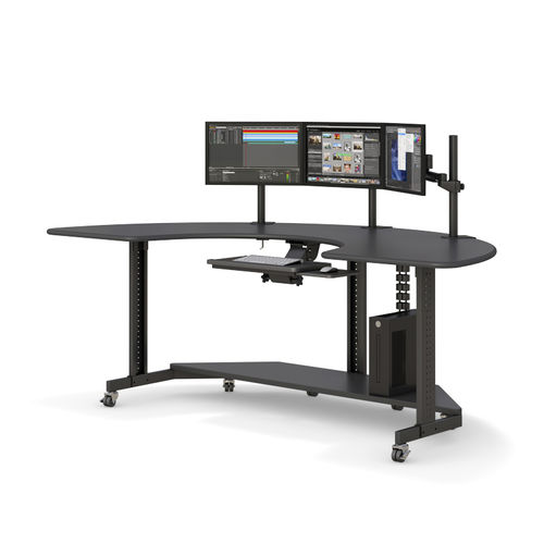 Medizinischer Computer-Arbeitsplatz - HMSC9346 - AFC Industries - höhenverstellbar / mobil